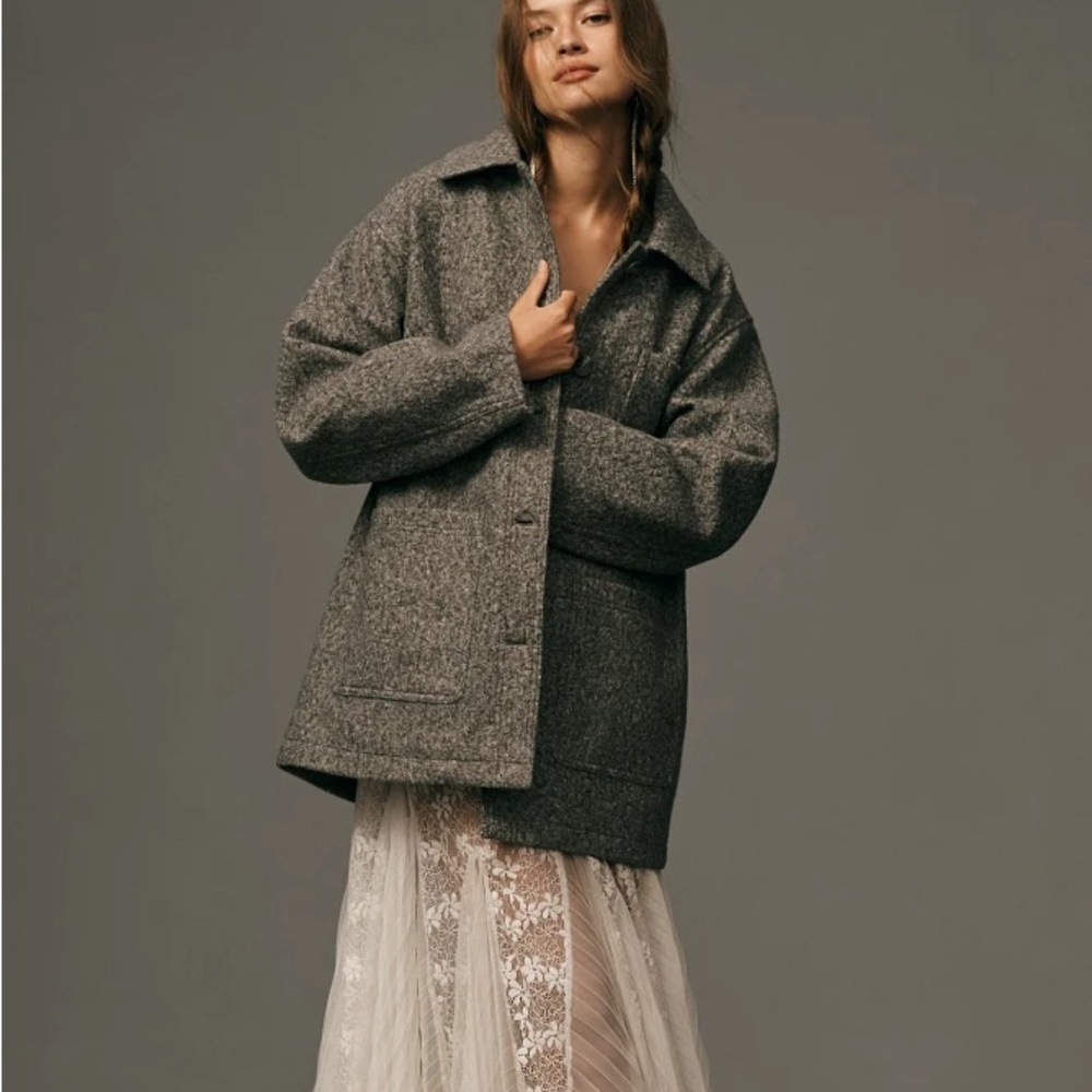 Anthropology Pilcro Wooly Shirt Jacket. NWT. X Small